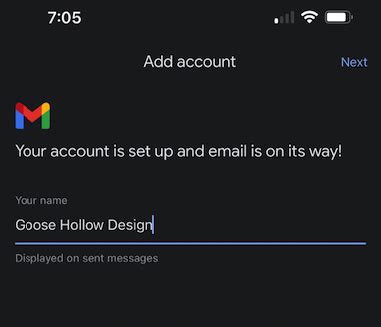 How To Set Up Your Email Address In The Gmail App For Iphone Porkbun