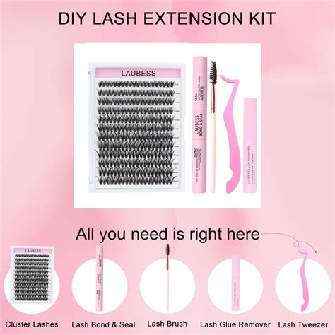 Lash Extension Kit 40d Lash Clusters Kit Lash Bond And