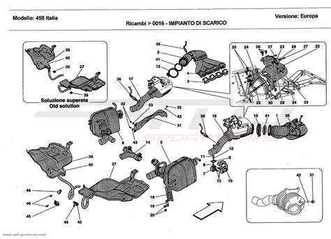 Ferrari 458 Italia EXHAUST SYSTEM 2 parts at ATD-Sportscars | ATD ...