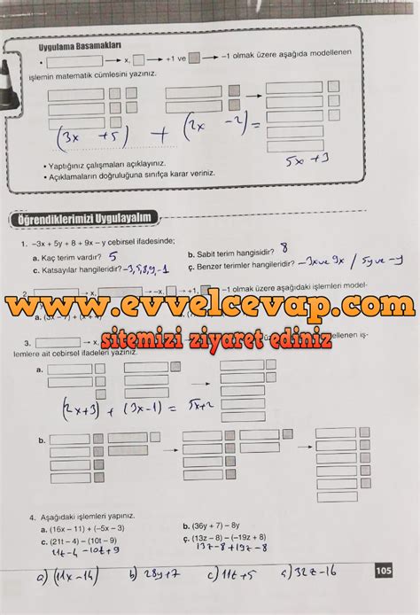 S N F Matematik Ekoyay Yay Nlar Ders Kitab Cevaplar Sayfa