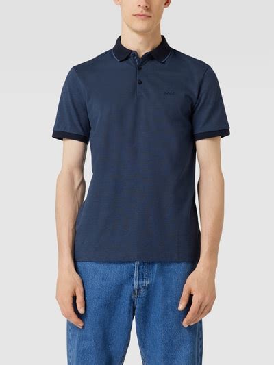 Boss Poloshirt Mit Label Stitching Modell Prout Marineblau Online