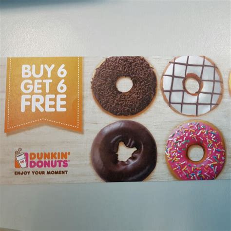 Dunkin Donuts Buy 6 Get 6 Free Tickets Vouchers Vouchers On Carousell