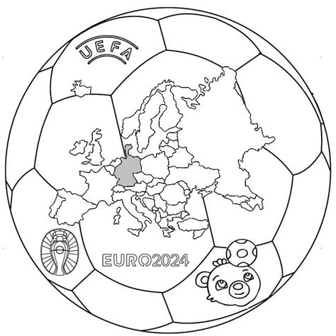 Fise De Colorat Cu Uefa Euro 2024 De Colorat P02 Descărcați