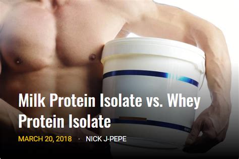 Milk Protein Isolate vs. Whey Protein Isolate: Which one is for you?