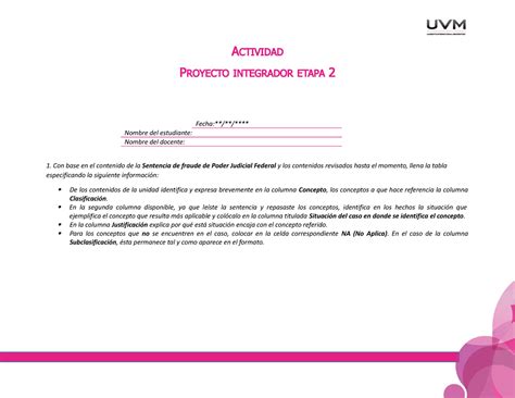 Proyecto Integrador Etapa Actividad Proyecto Integrador Etapa