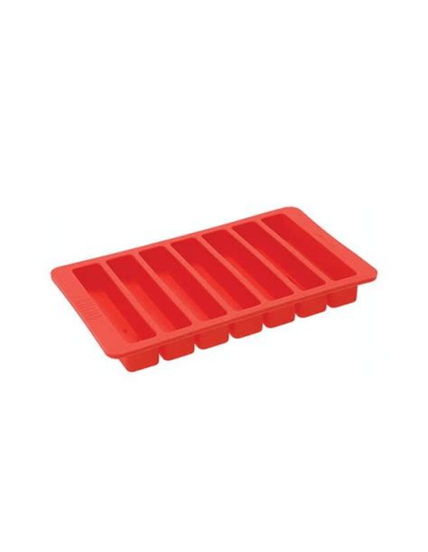 Bac Gla Ons Silicone Built Rectangulaire Et Rouge