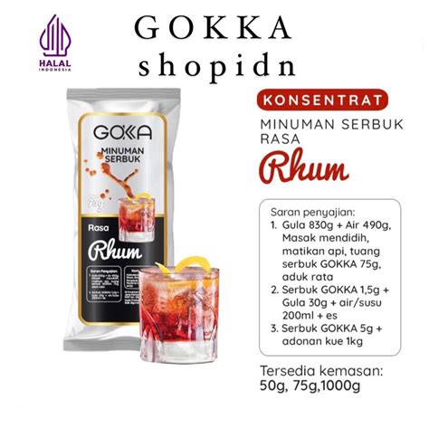 Jual Bubuk Minuman Rhum Gokka G Powder Drink Rhum G Gokka Drink