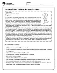 Ideas De Fichas Practicas Del Lenguaje Comprensi N Lectora