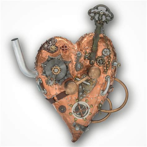 Heart Unlocked Metal Wall Art Steampunk Art