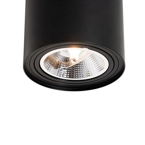 Downlight Lux Circular AR111 Machado Negro Serlux