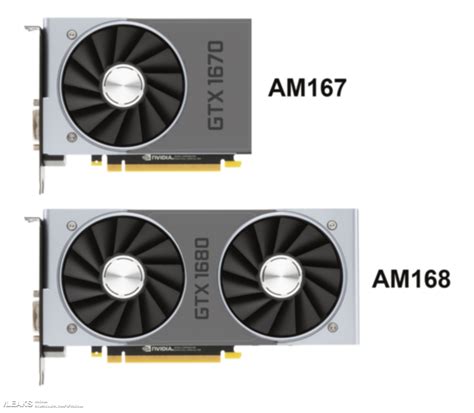 GTX 1670 и GTX 1680 будут скоро представлены