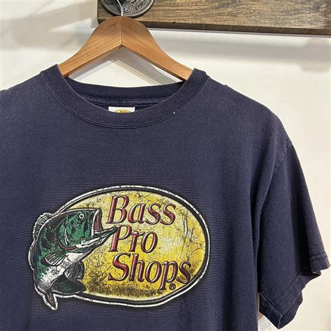 Navy Blue Bass Pro Shop T Shirt Navyblue Depop