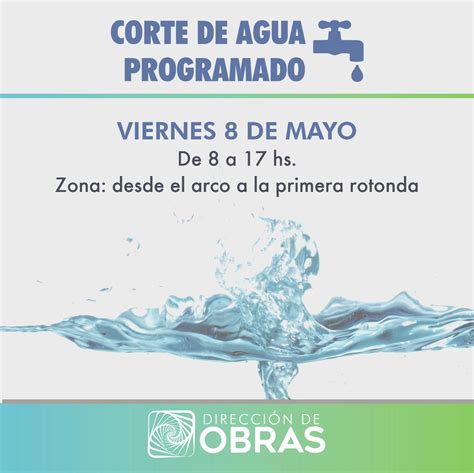 CORTE PROGRAMADO DEL SERVICIO DE AGUA Comuna Villa Ciudad Parque