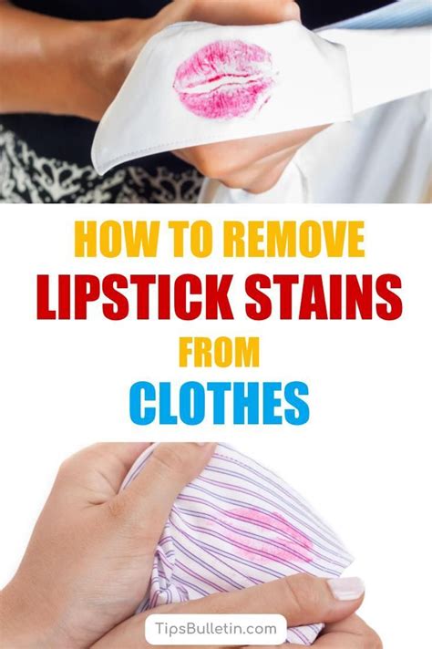 Fast Easy Ways To Remove Lipstick Stains From Clothes Removing