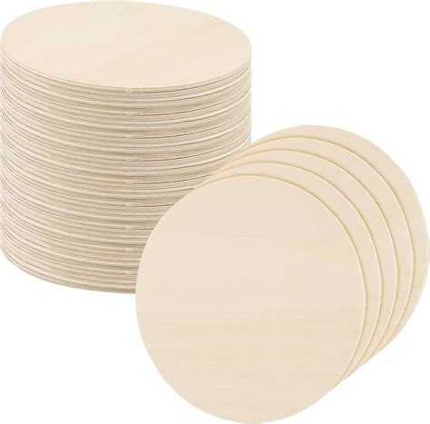 Lexinin Pcs Mm X Cm Basswood Plywood Circles X Inch Small