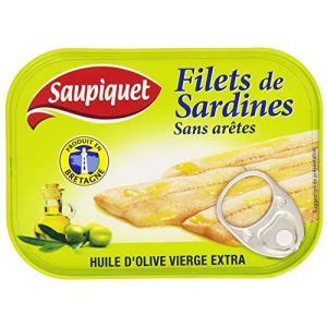 Saupiquet Filets de sardines sans arêtes à l huile d olive La boîte