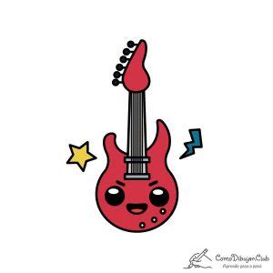 Como Dibujar Kawaii 365 Bocetos Guitarra Dibujo IMAGESEE