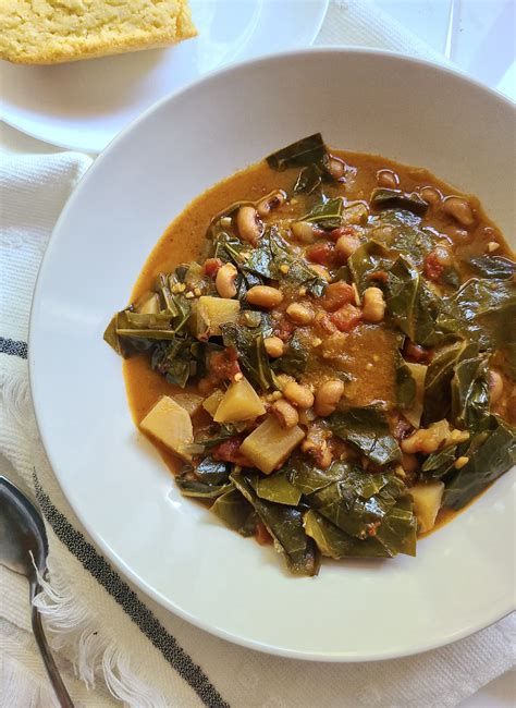 Slow Cooker Vegan Black Eyed Peas And Collard Greens Ugly Vegan Kitchen