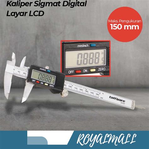 Jual Kaliper Sigmat Digital Layar Lcd Alat Peralatan Ukur Pengukur