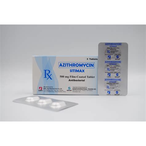 Sitimax Azithromycin Dihydrate Mg Film Coated Tablet S Price In