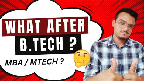 What After Btech Career Options Mba Vs Mtech Youtube