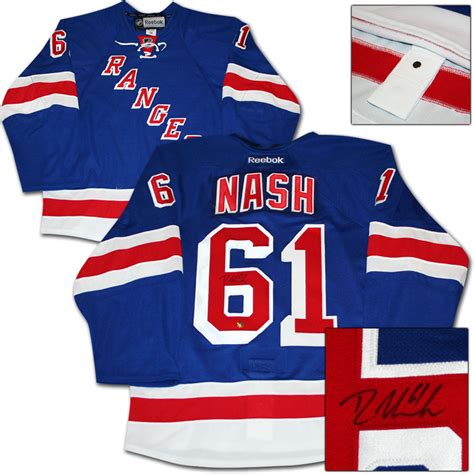 Rick Nash Autographed New York Rangers Authentic Pro Jersey NHL Auctions