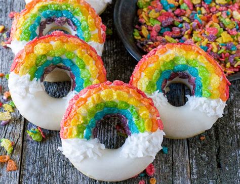 These Fruity Pebble Rainbow Donuts Are Almost Too Pretty To Eat