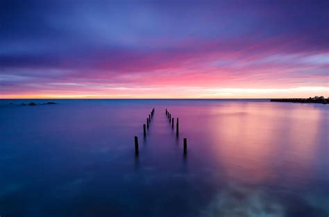 Purple Sea Sunset Photograph By Evgeni Ivanov Pixels