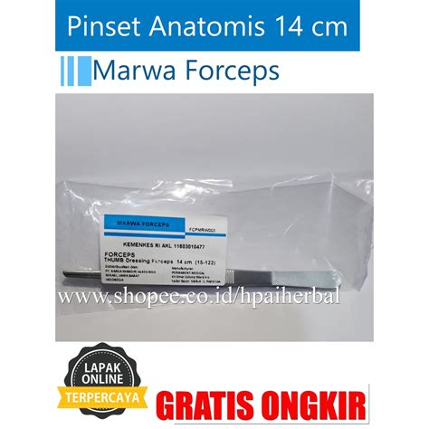 Jual Pinset Anatomis 14 Cm Marwa Dressing Forceps 14cm Shopee Indonesia