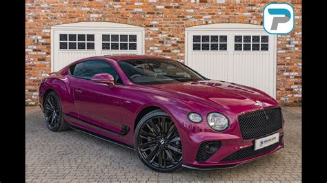 Bentley Continental W Gt Speed In Magenta Metallic