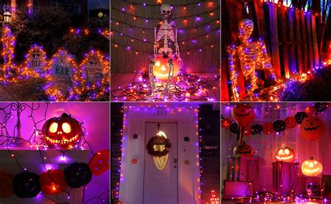 Amazon Joomer Orange Purple Halloween Lights Battery Operated Ft