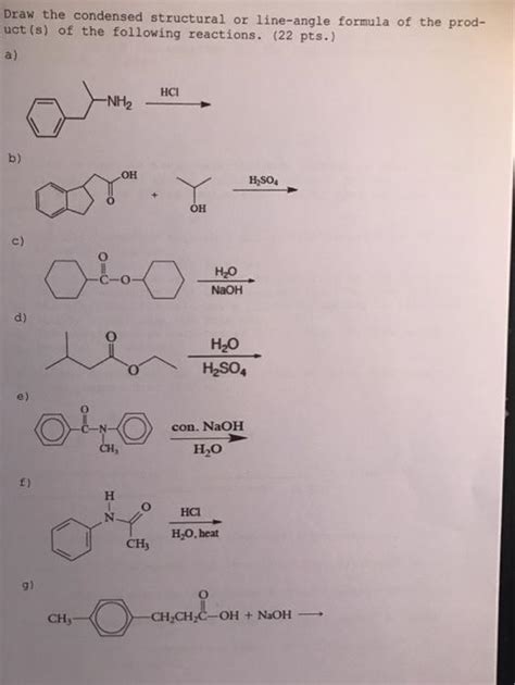 Solved Draw The Condensed Structural Or Line Angle Formula Chegg