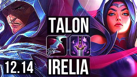 Talon Vs Irelia Mid 4 0 7 2 1m Mastery 300 Games Euw Diamond