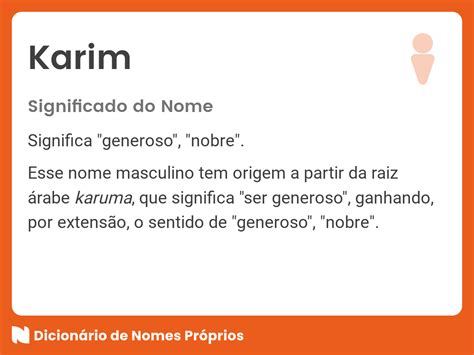 Significado Do Nome Karim Dicion Rio De Nomes Pr Prios