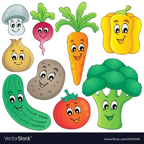 Vegetable theme collection 4 - eps10 vector illustration. Download a ...