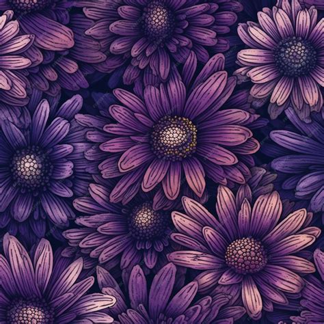 Premium Photo | Purple flowers on a dark background