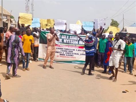 Photo News Fresh Protest Surfaces In Abuja Community Over Navy Take Over