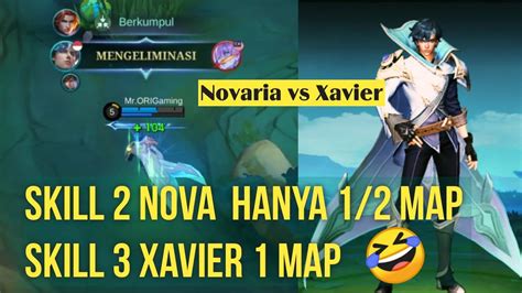 GAMEPLAY NOVARIA MLBB VS XAVIER VICTORY MOMENT EPIC COMEBACK YouTube