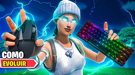 COMO EVOLUIR NO MOUSE E TECLADO CONTROLE FORTNITE O MELHOR MAPA DE