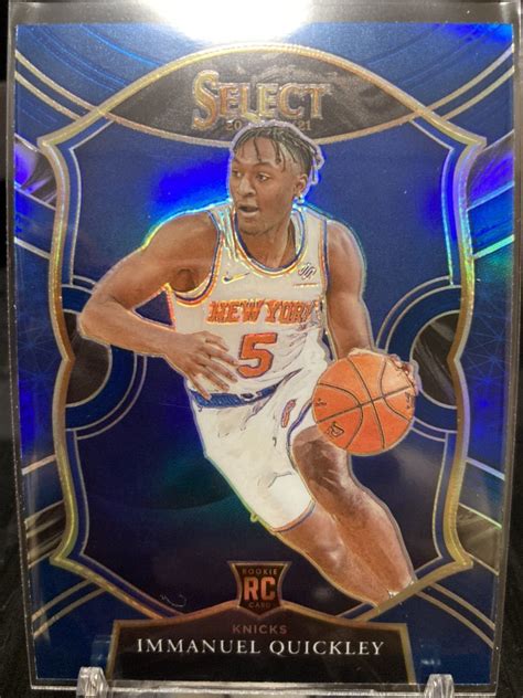 Immanuel Quickley Panini Select Base Concourse Rc Blue