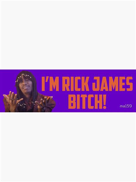 "Rick James (Dave Chappelle)" Sticker for Sale by ma159 | Redbubble