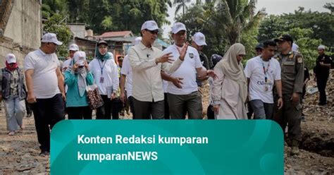 Foto Pj Gub Dki Heru Budi Tinjau Lokasi Pembebasan Lahan Di Rawajati