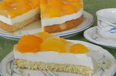 Pfirsich Joghurt Torte Extra Hohe Himbeer Joghurt Torte Mit Kokos