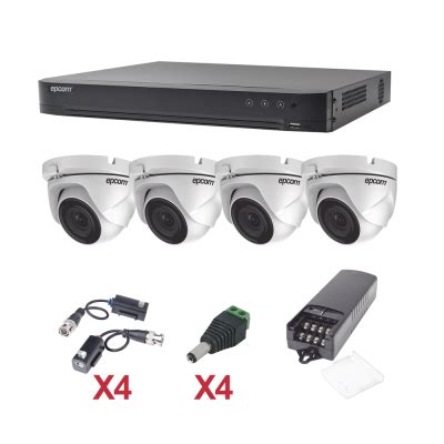 Kit De C Maras Turbo Hd P Epcom Dvr Canales C Maras Torreta