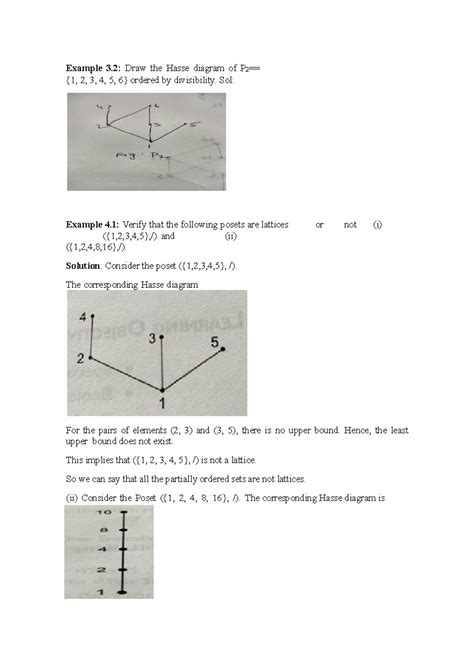 Questions Of Hasse Diag Example Draw The Hasse Diagram Of P