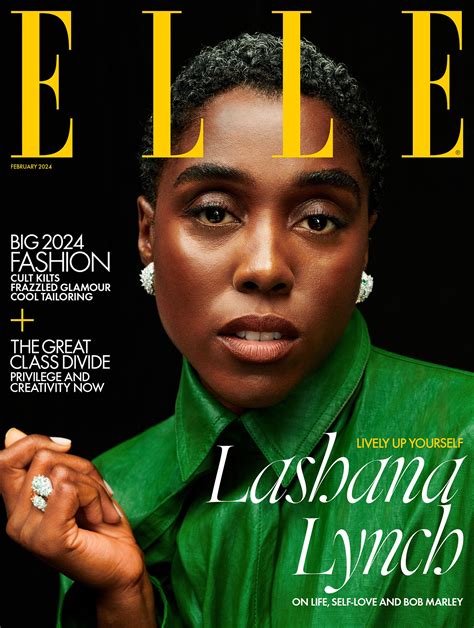 Lashana Lynch Covers Elle Uk February 2024 By Ekua King Fashionotography