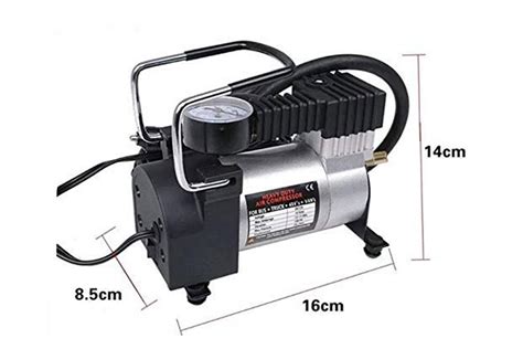 Car Electric Air Tyre Pressure Pump Compressor Twin Cylinder 12v Dc