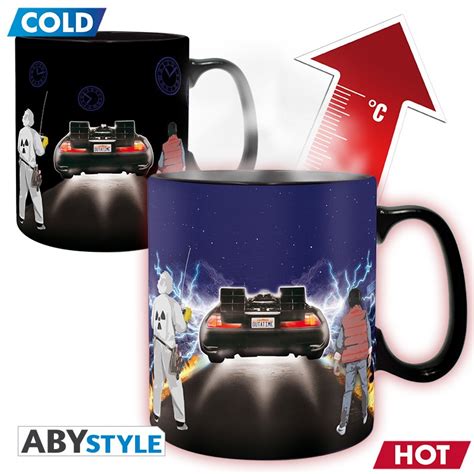 Mug Thermoréactif Back To The Future Delorean Bd Fan Comics Votre