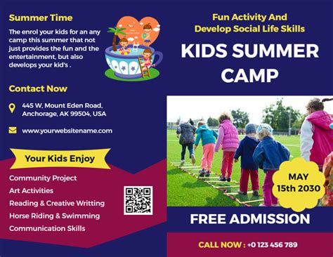 Summer Camp Brochure Templates