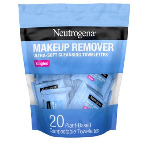 Neutrogena Makeup Remover Wipes Plant Based Single Towelettes Gently